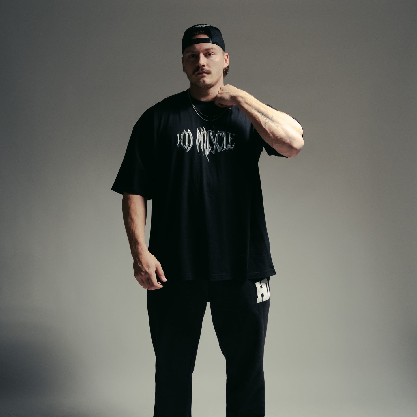 Chrome Script T-Shirt — Black Onyx