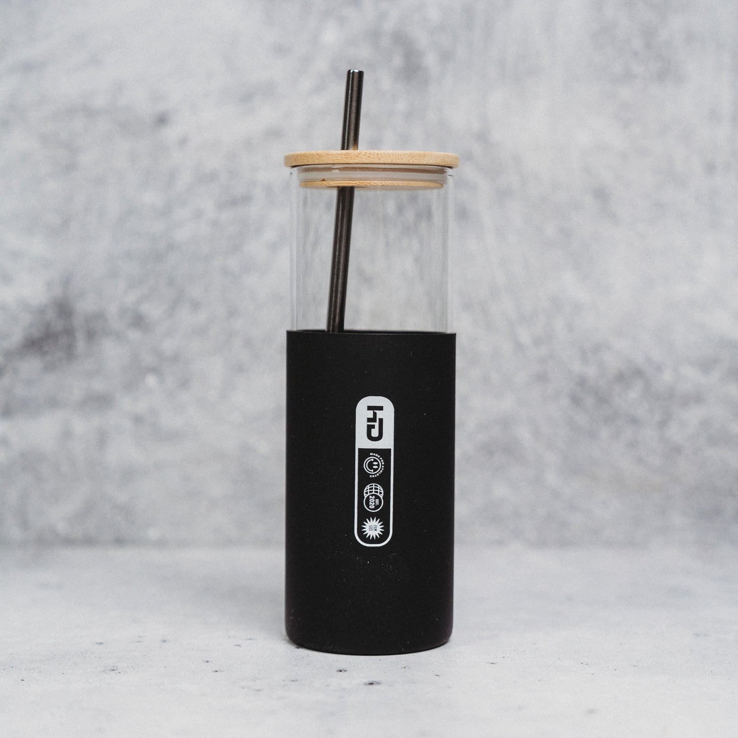 Glass Straw Water Bottle