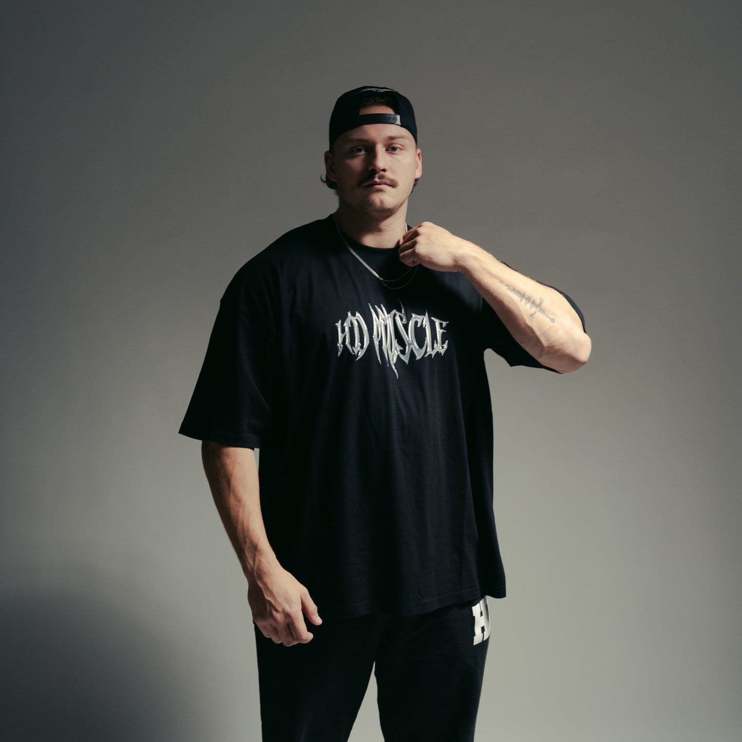 Chrome Script T-Shirt — Black Onyx