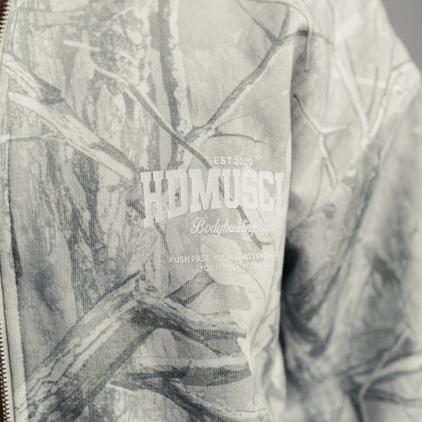 Collegiate Zip-Up Hoodie — Light Realtree