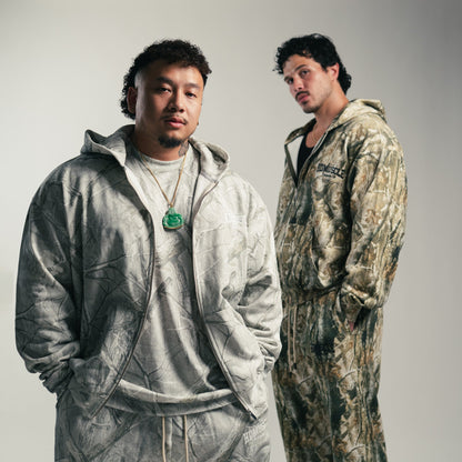 Collegiate Zip-Up Hoodie — Light Realtree
