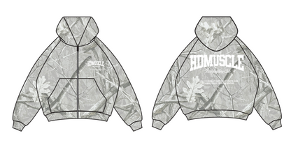 Collegiate Zip-Up Hoodie — Light Realtree