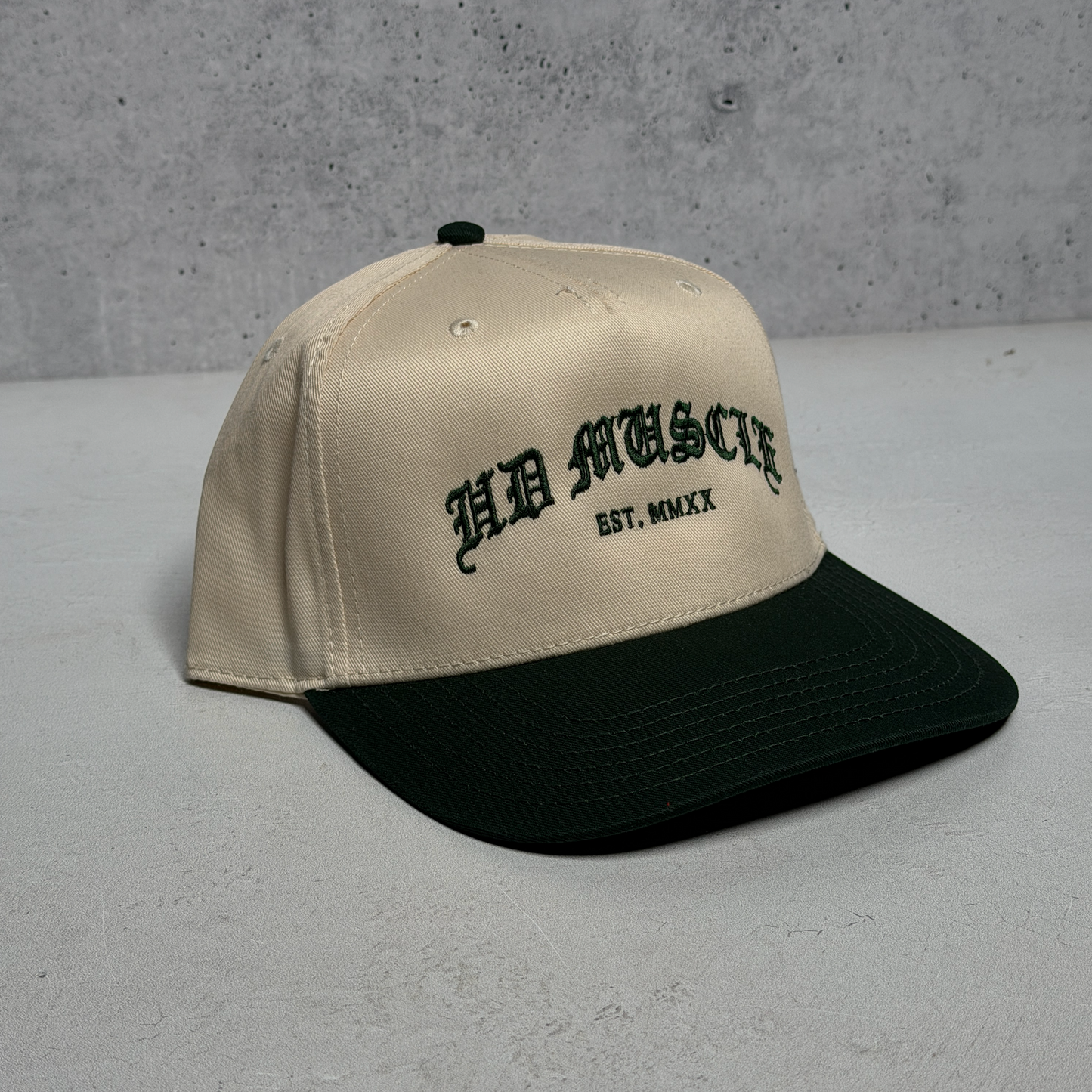 Gothic Hat — Cream + Evergreen